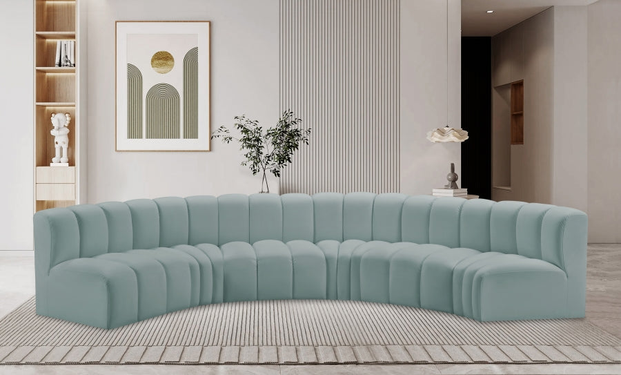 Arc Vegan Leather 6pc. Sectional