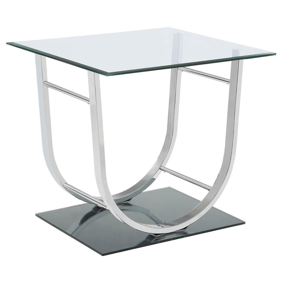 Danville U-shaped Coffee Table Chrome