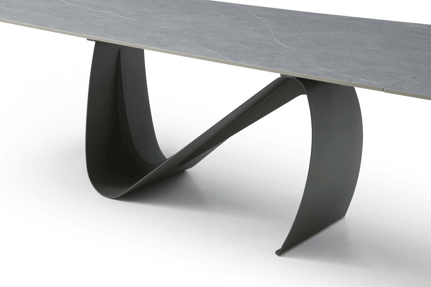 9087 Table Dark grey with swivel dark grey chair