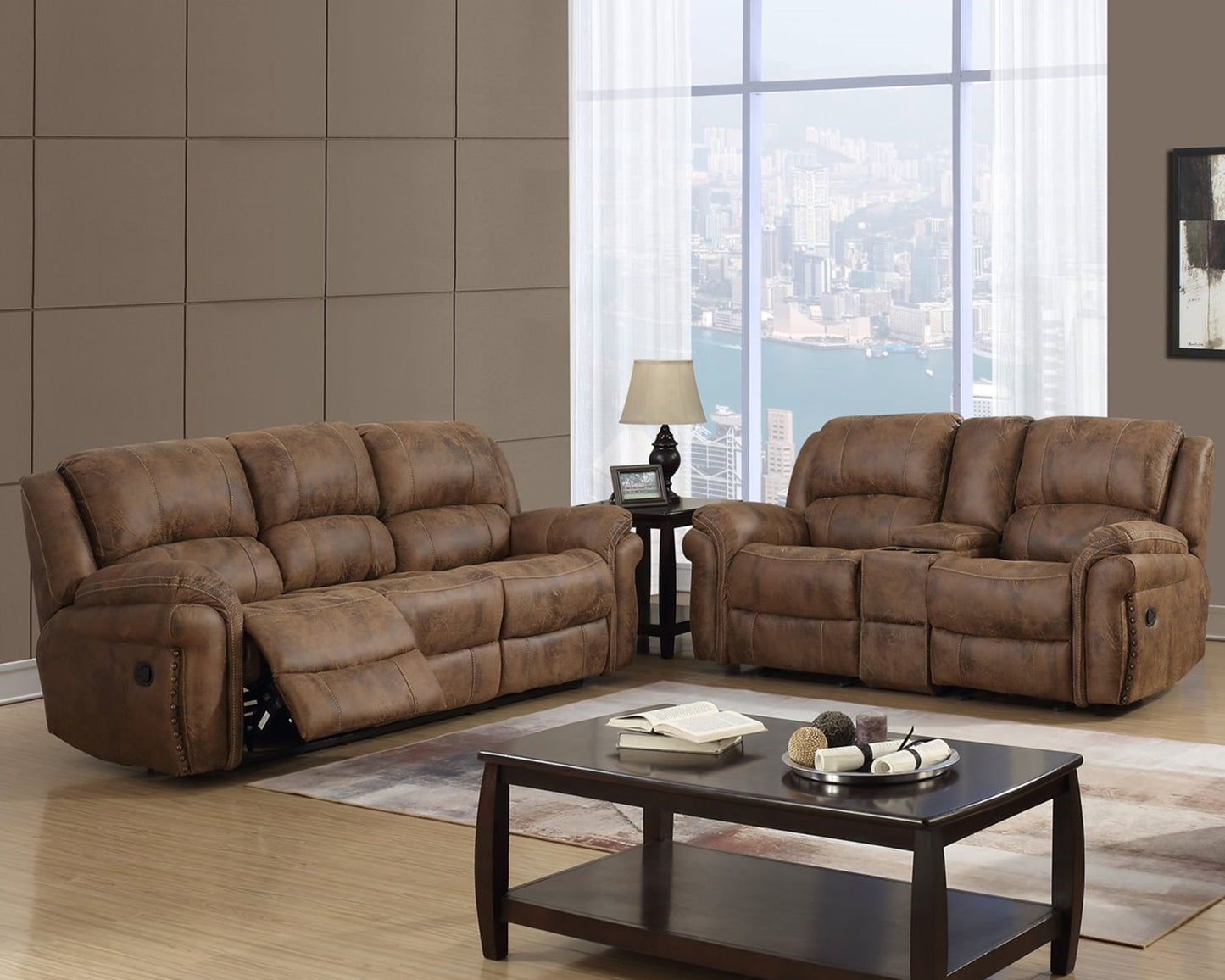 Motion Sofa and Loveseat