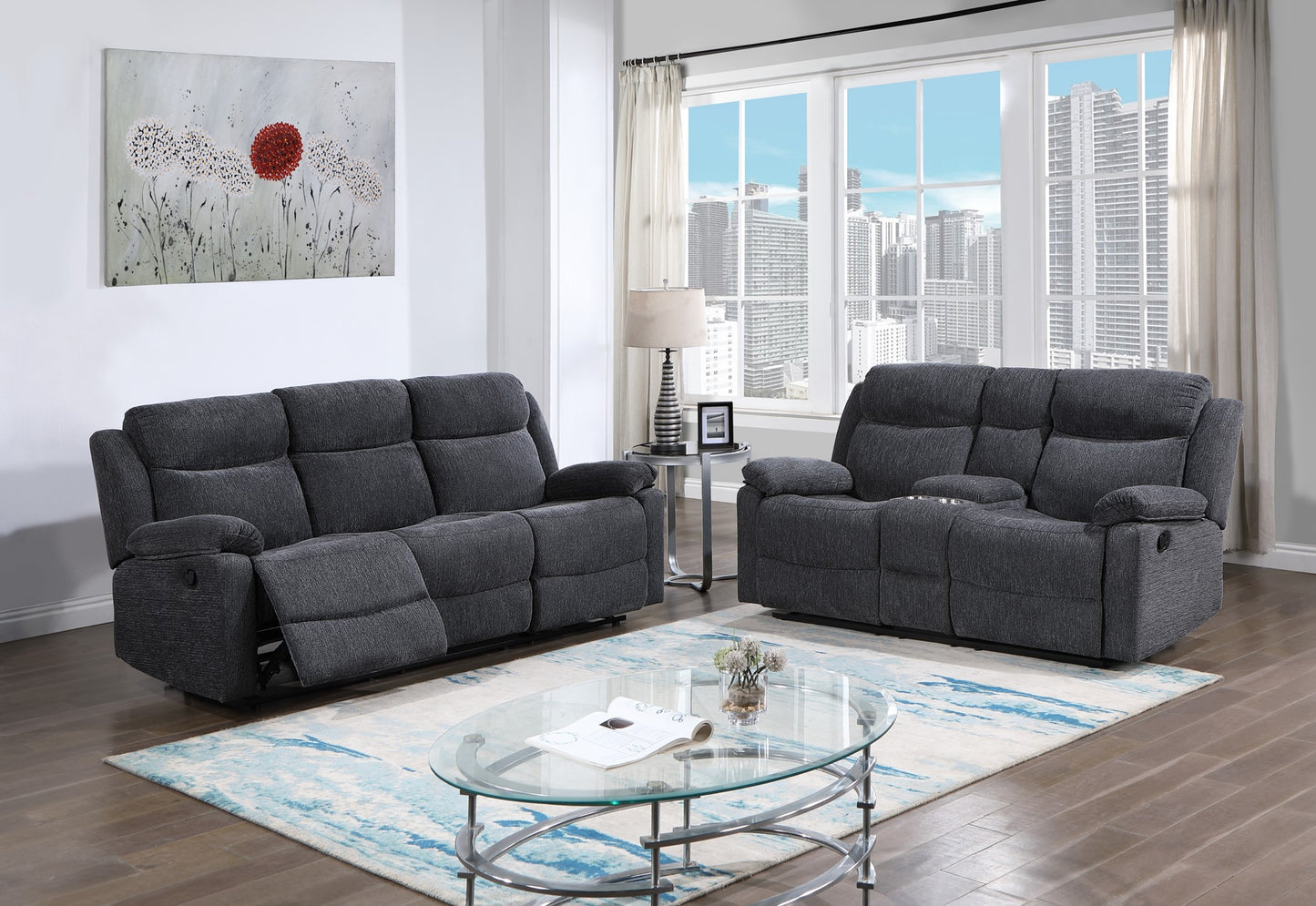 PROMISE / KELLY Sofa and Loveseat with storage