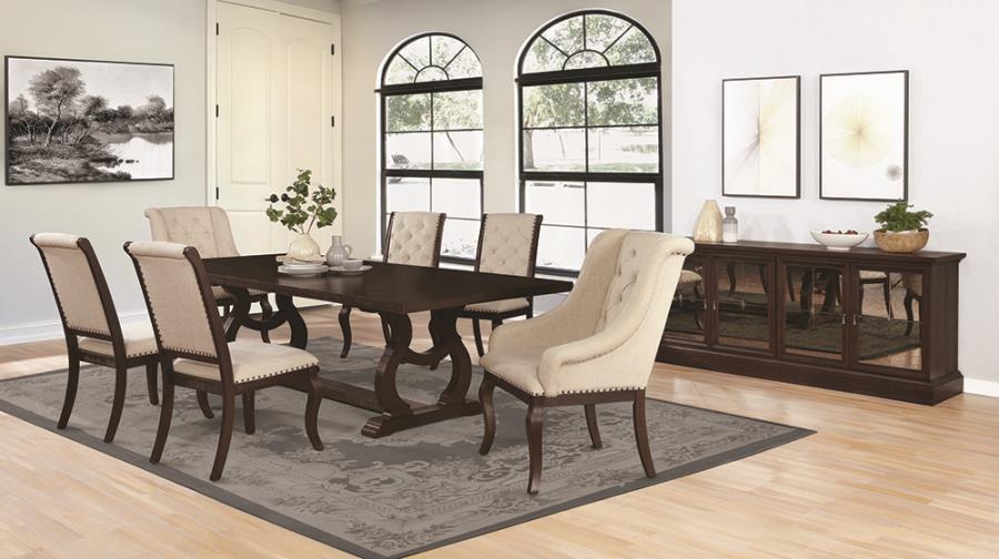 BROCKWAY RECTANGULAR TRESTLE DINING SET