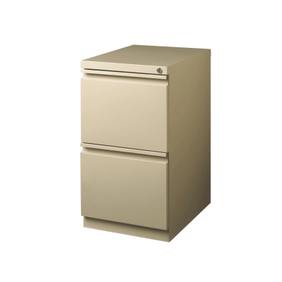 2 Drawer Mobile Locking F/F Pedestal White/Black