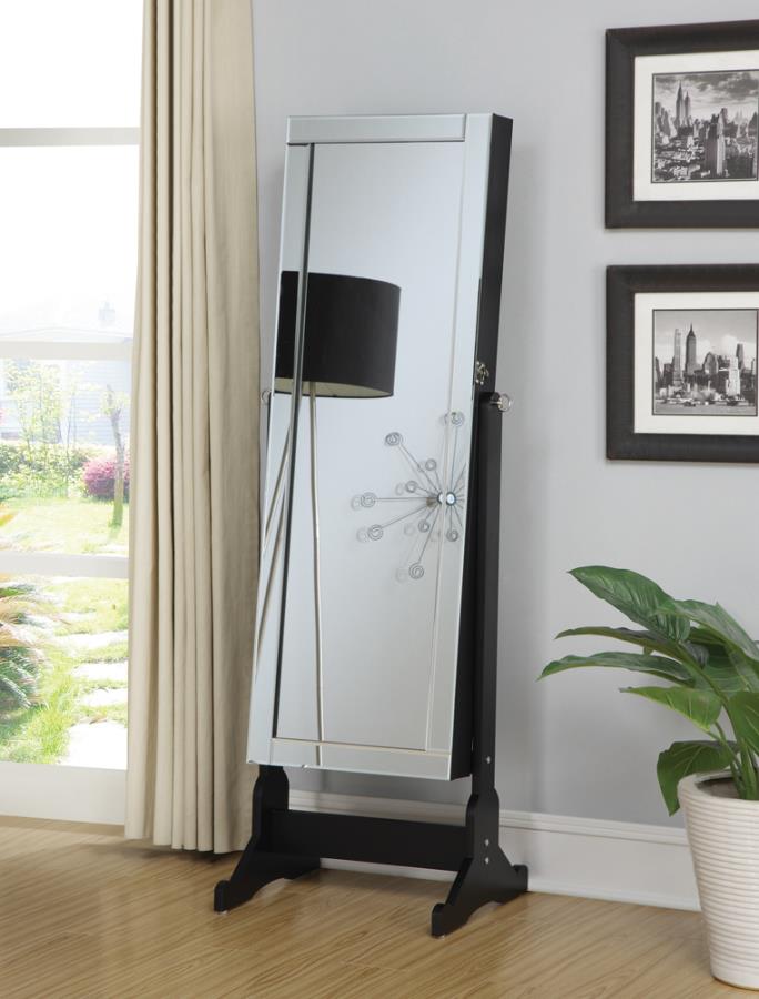 JEWELRY CHEVAL MIRROR BLACK