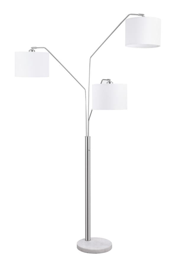 TRIO DRUM SHADE LAMP (STAIN NICKEL)