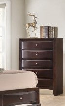 EMILY STORAGE DARK CHERRY BEDROOM SET