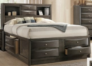 EMILY STORAGE BEDROOM SET GREY