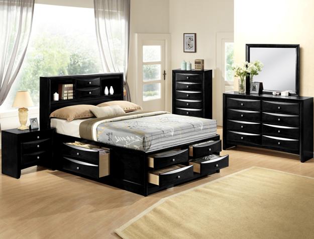 EMILY BLACK BEDROOM SET