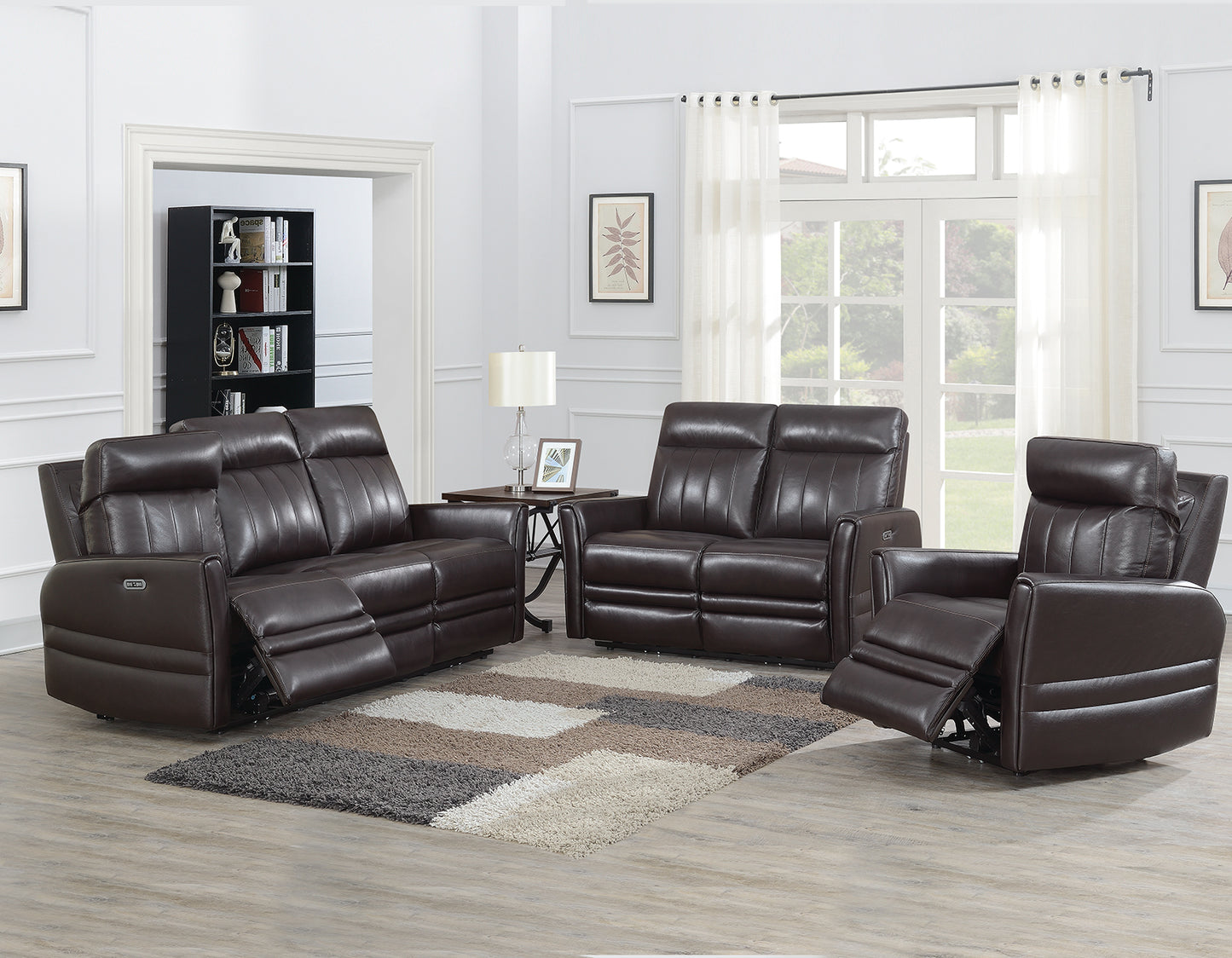 COACHELLA GENIUNE LEATHER RECLINING SET