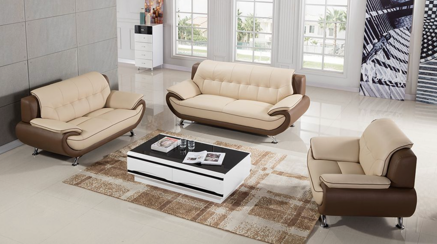 AMERICAN EAGLE (AE) GENUINE LEATHER SOFA & LOVESEAT (CHAIR EXTRA)