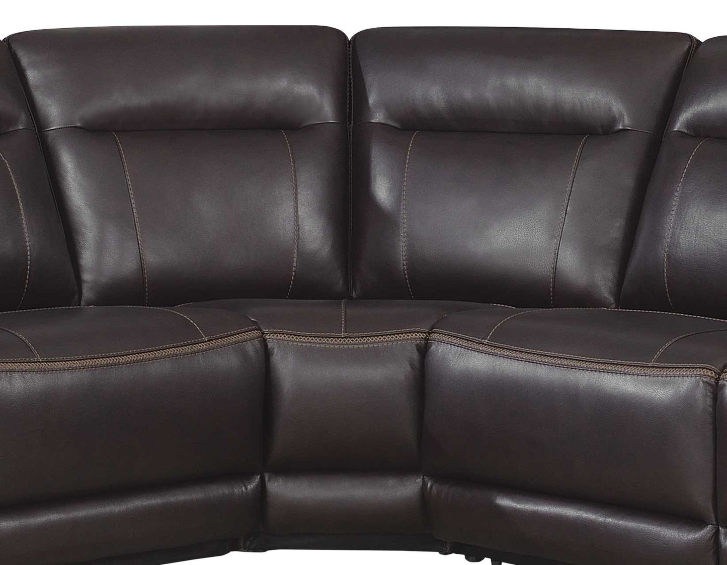DONCELLA GENIUNE LEATHER SECTIONAL