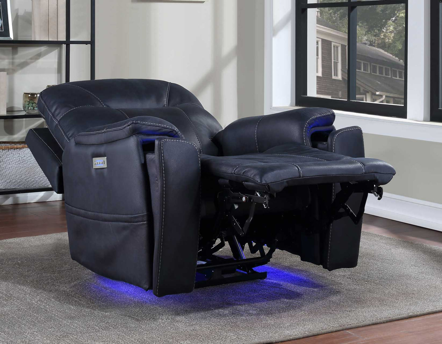 LEXINGTON TRIPLE POWER MEDIA RECLINER OCEAN BLUE
