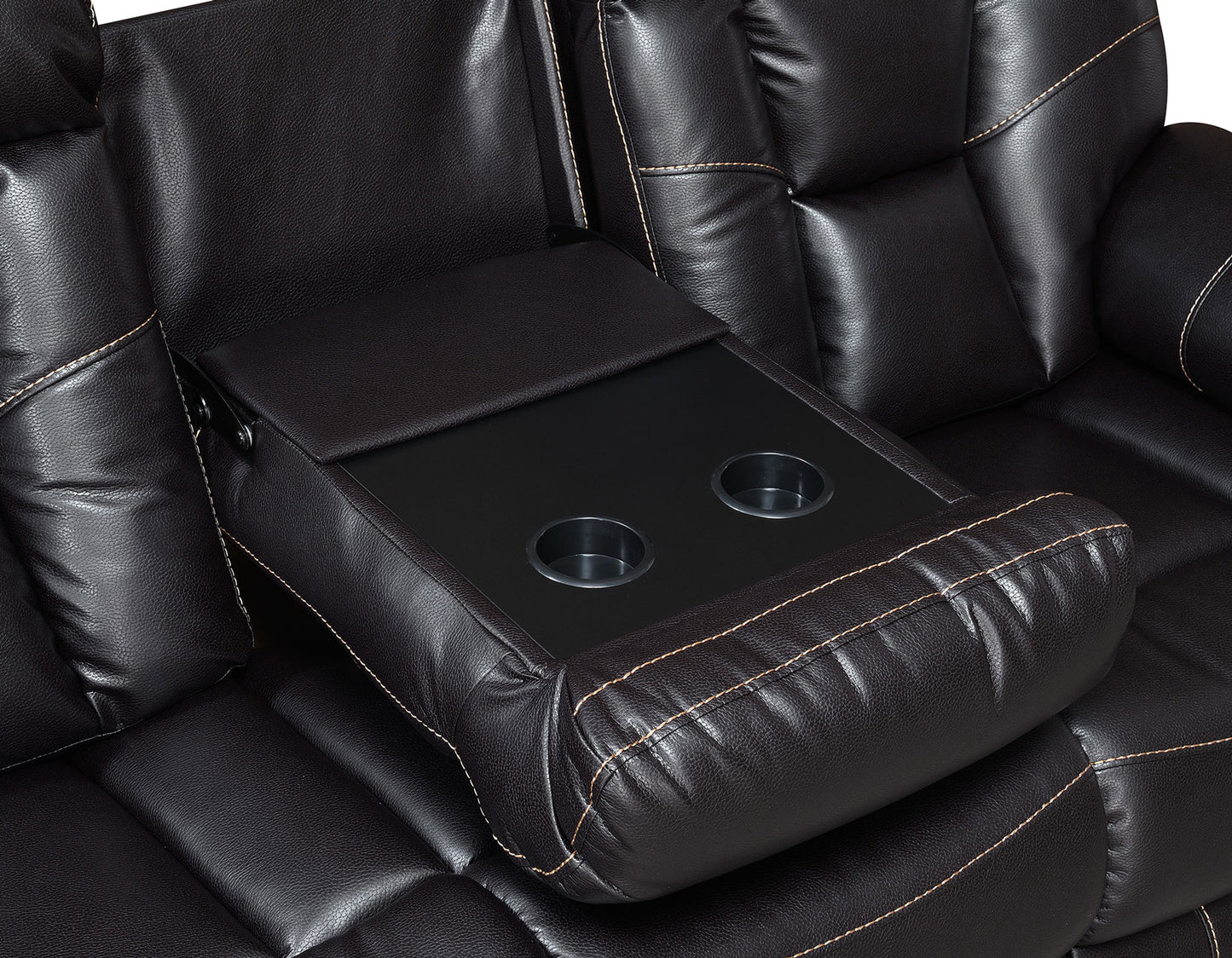 SQUIRE MANUAL MOTION UPHOLSTERY 3 PIECE SET (SOFA,LOVESEAT & CHAIR)