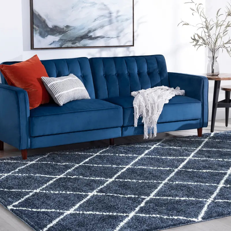 ATLANTA SHAG RUG BLUE
