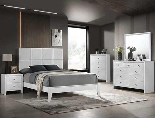 DENKER-EVAN QUEEN WHITE BEDROOM GROUP