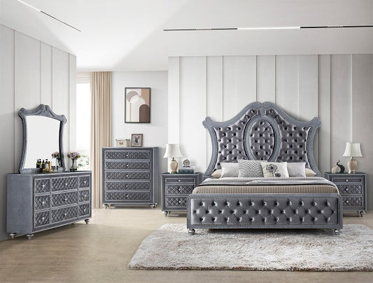 CAMEO PANEL 5 PC BEDROOM SET