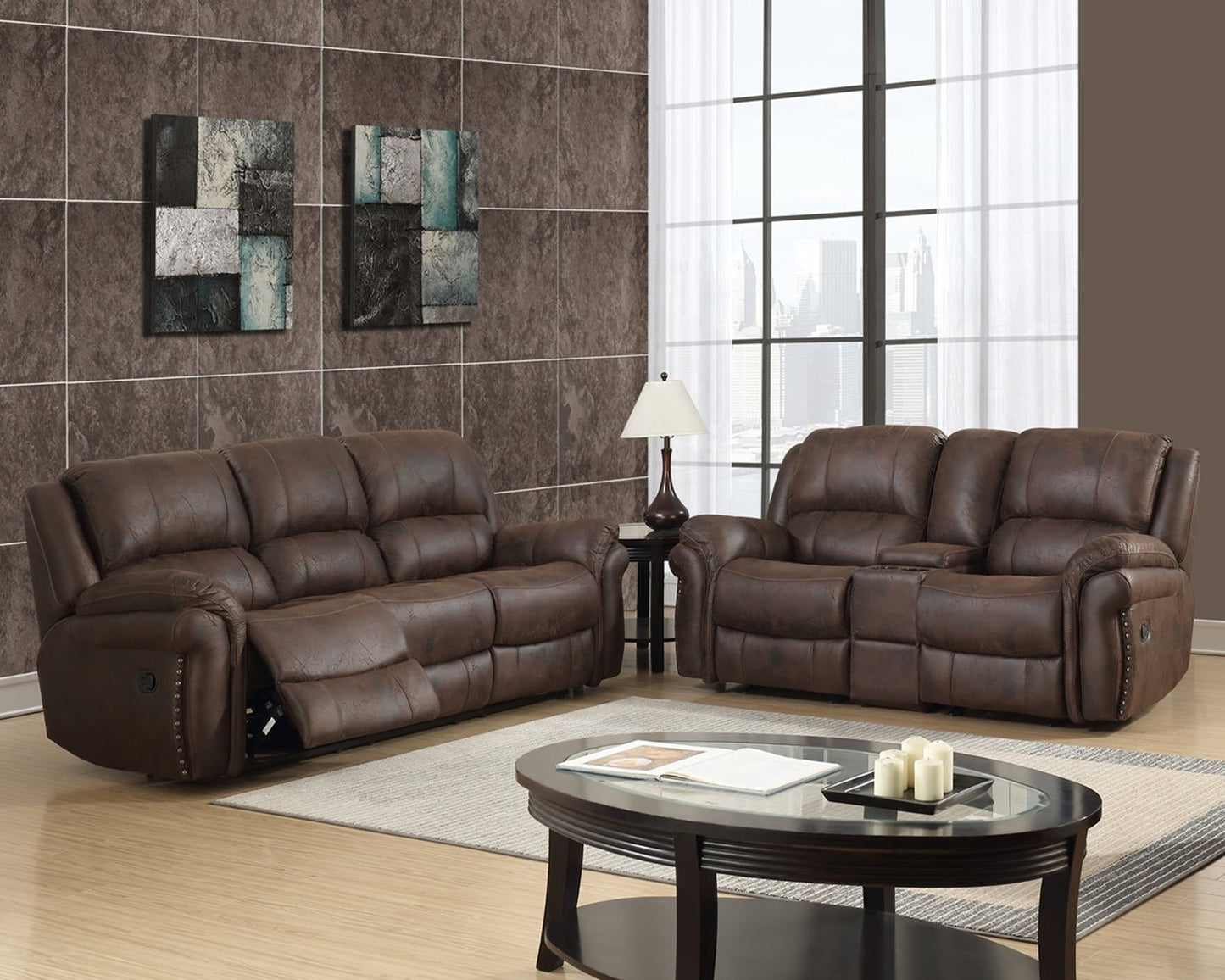 Motion Sofa and Loveseat