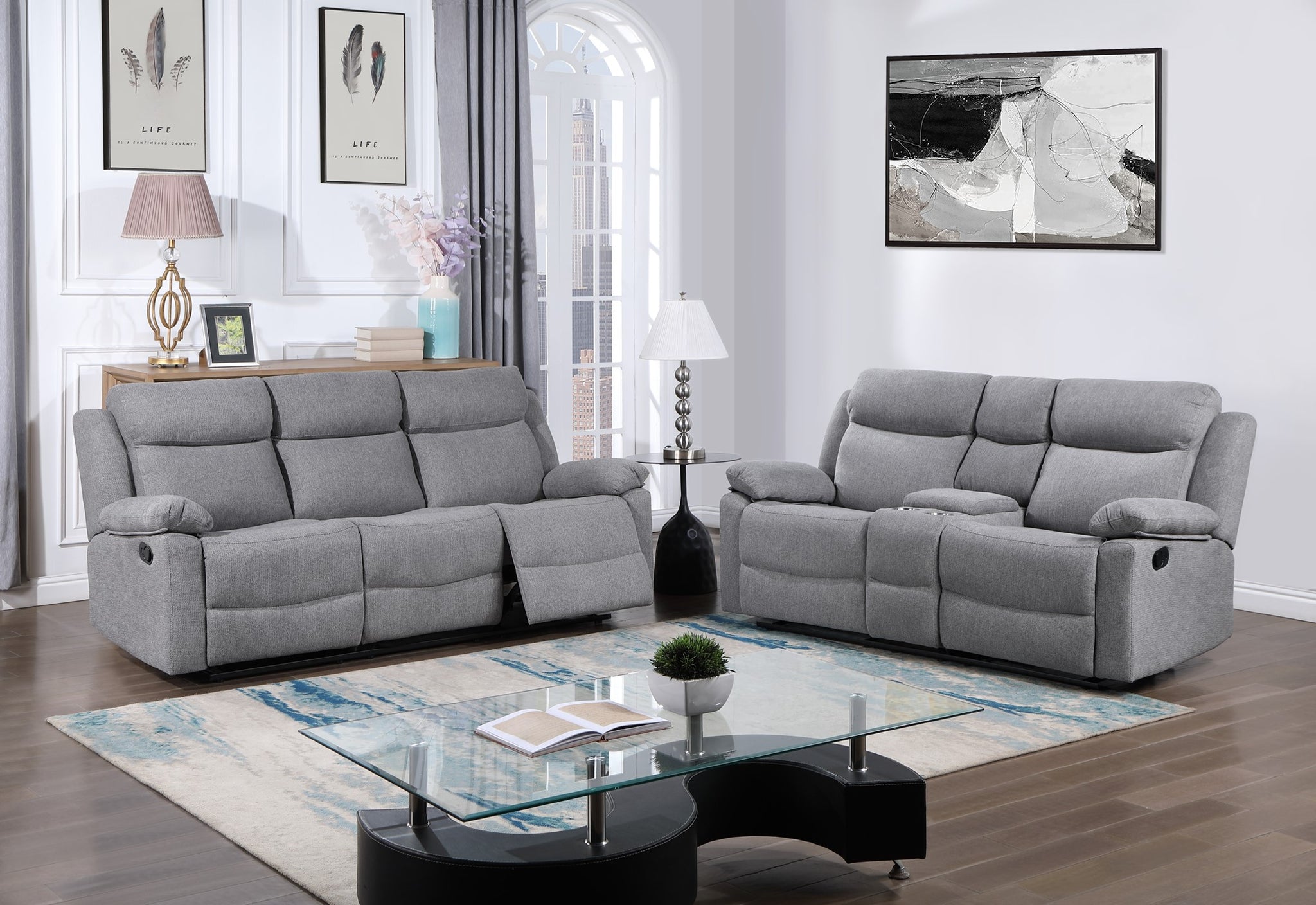 PROMISE / KELLY Sofa and Loveseat with storage