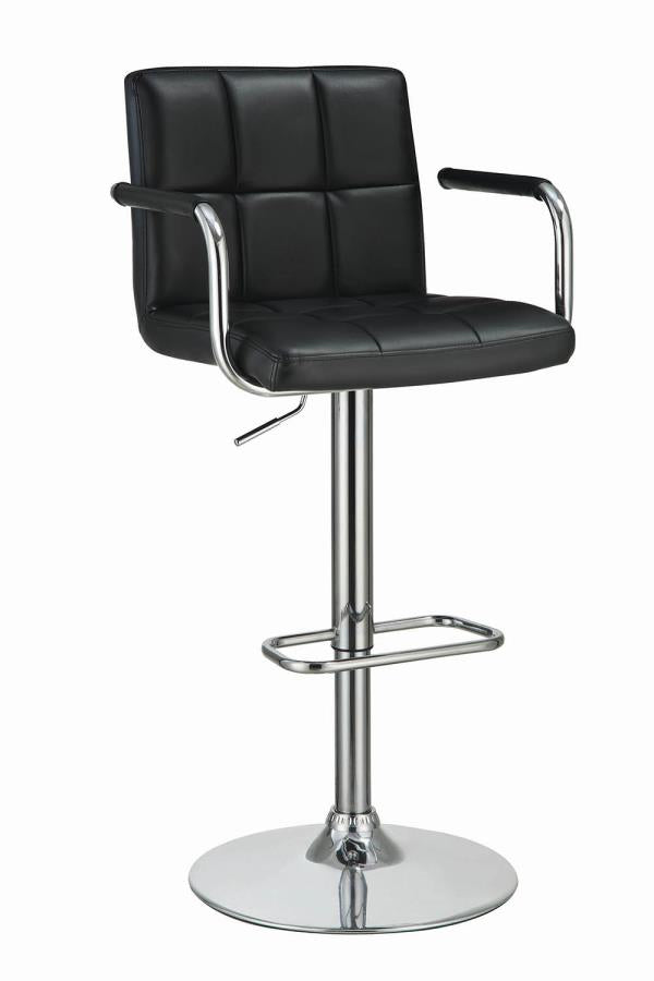 Contempory Black & Chrome Bar Stool