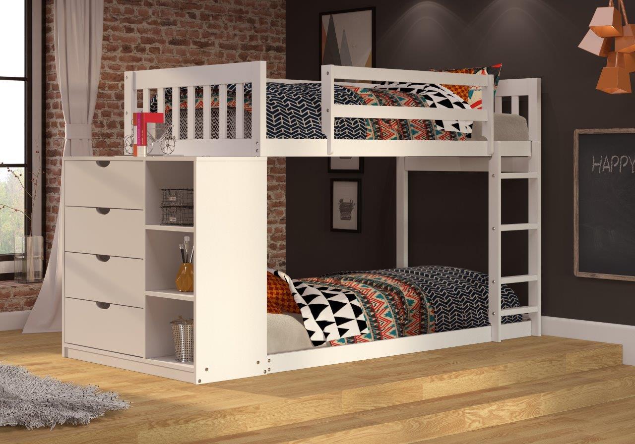 TWIN CHEST BUNKBED W/LADDER
