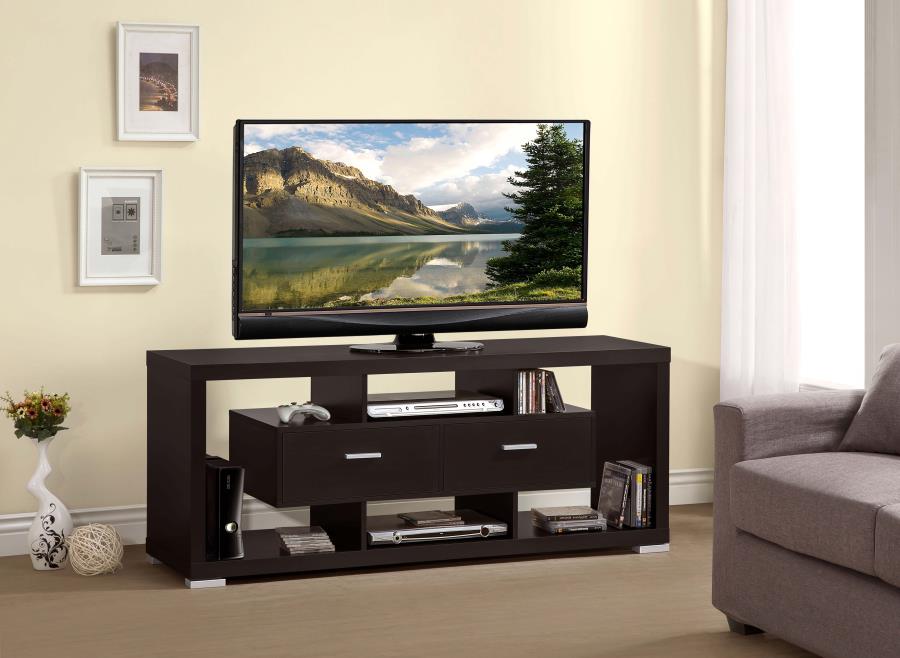 Rectangular TV Console Cappuccino