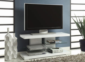 TV Console Glossy White