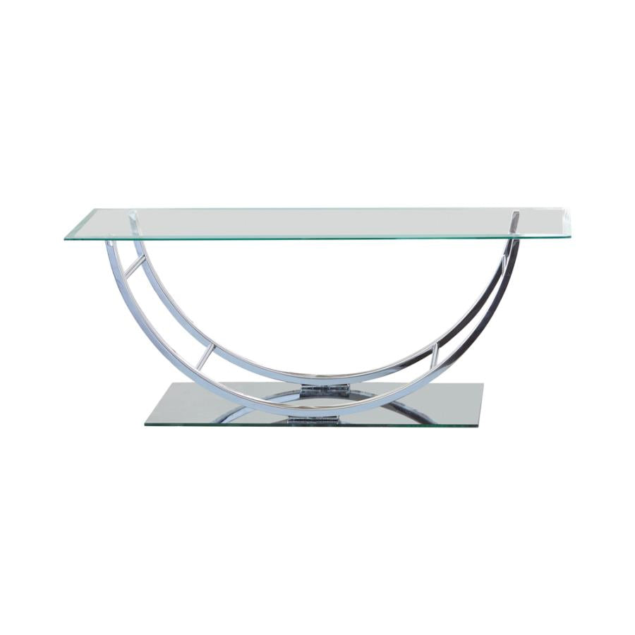 U-shaped Coffee Table Chrome