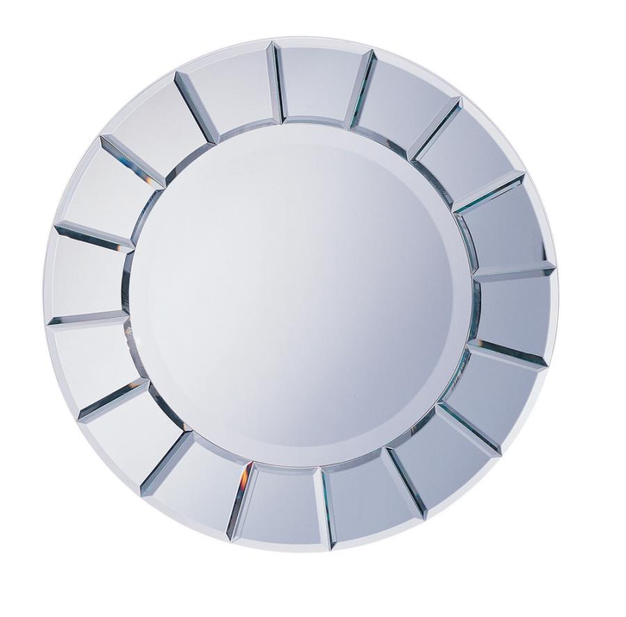 Round Sun-shaped Mirror Silver