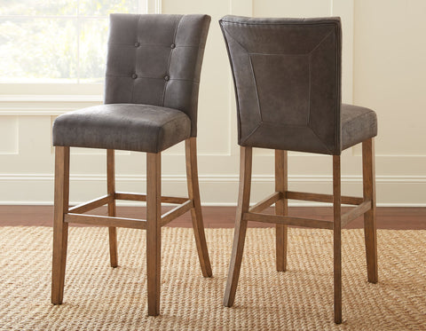 Debby 30″ Bar Stool, Grey