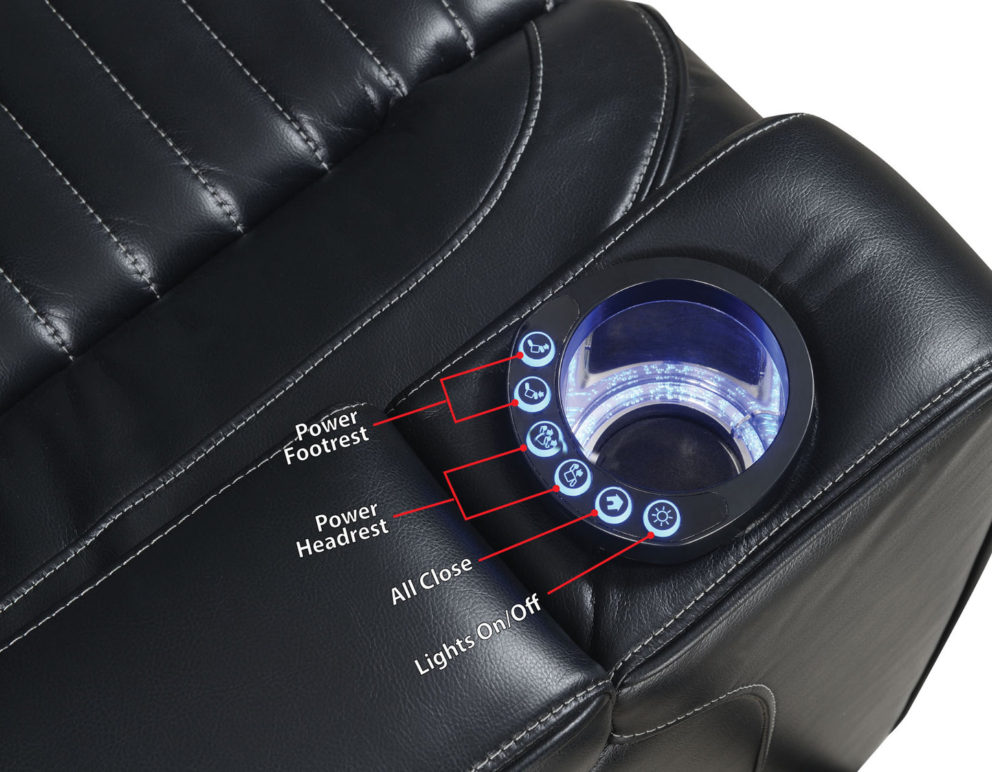 LAVON DUAL-POWER LEATHERETTE RECLINER