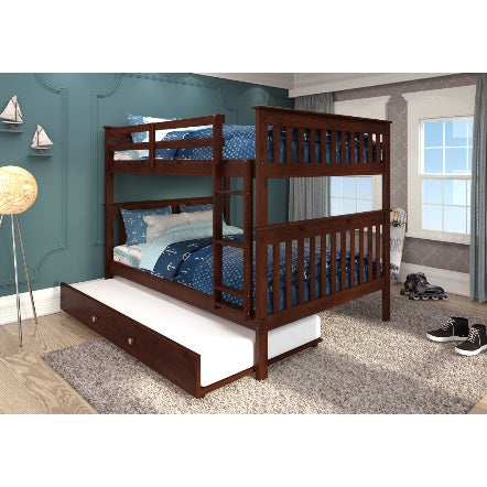 TRUNDLE BED IN DARK CAPPUCCINO FINISH